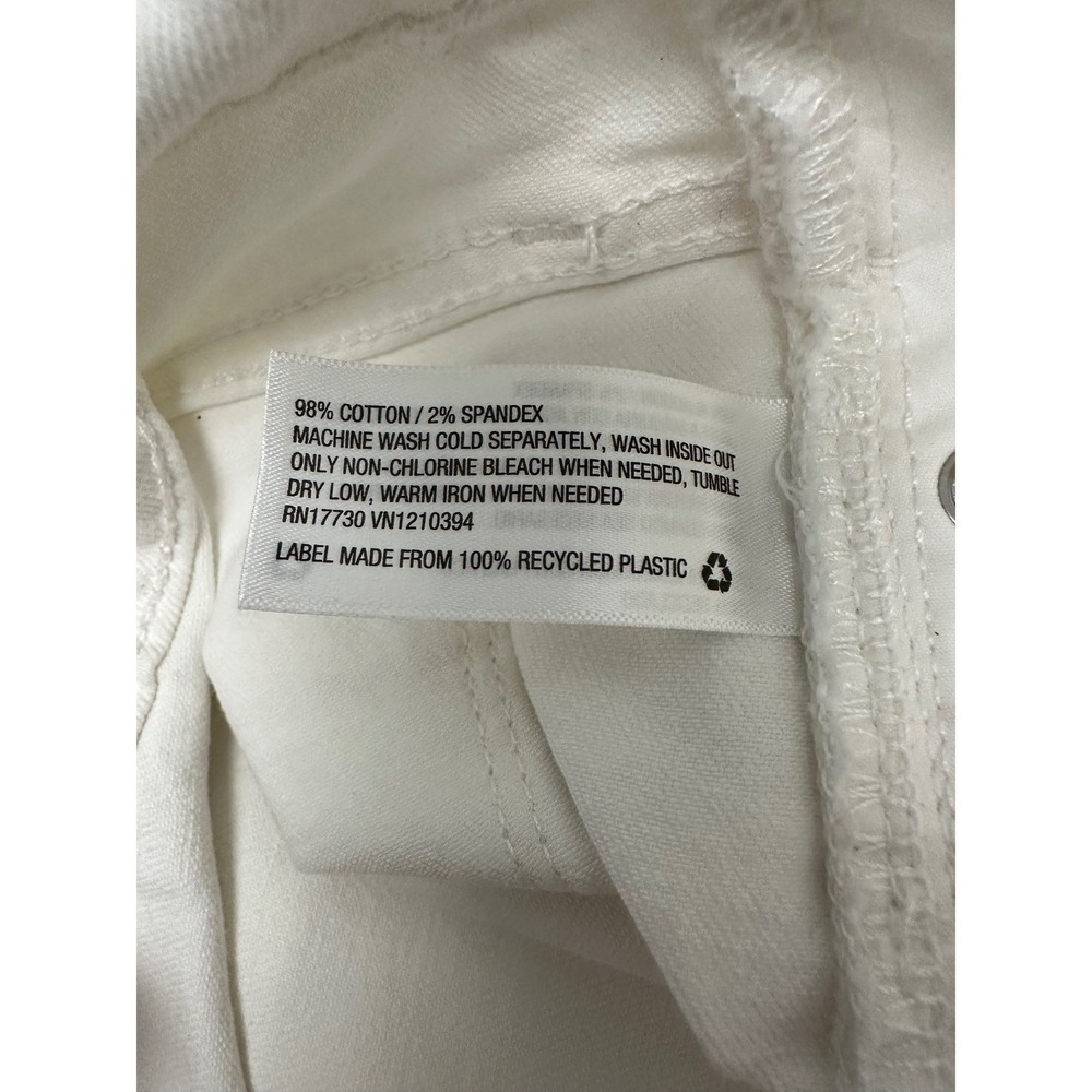 Universal Thread High Rise Straight Crop Cream Button Fly Distressed 2/26R - Picture 6 of 10